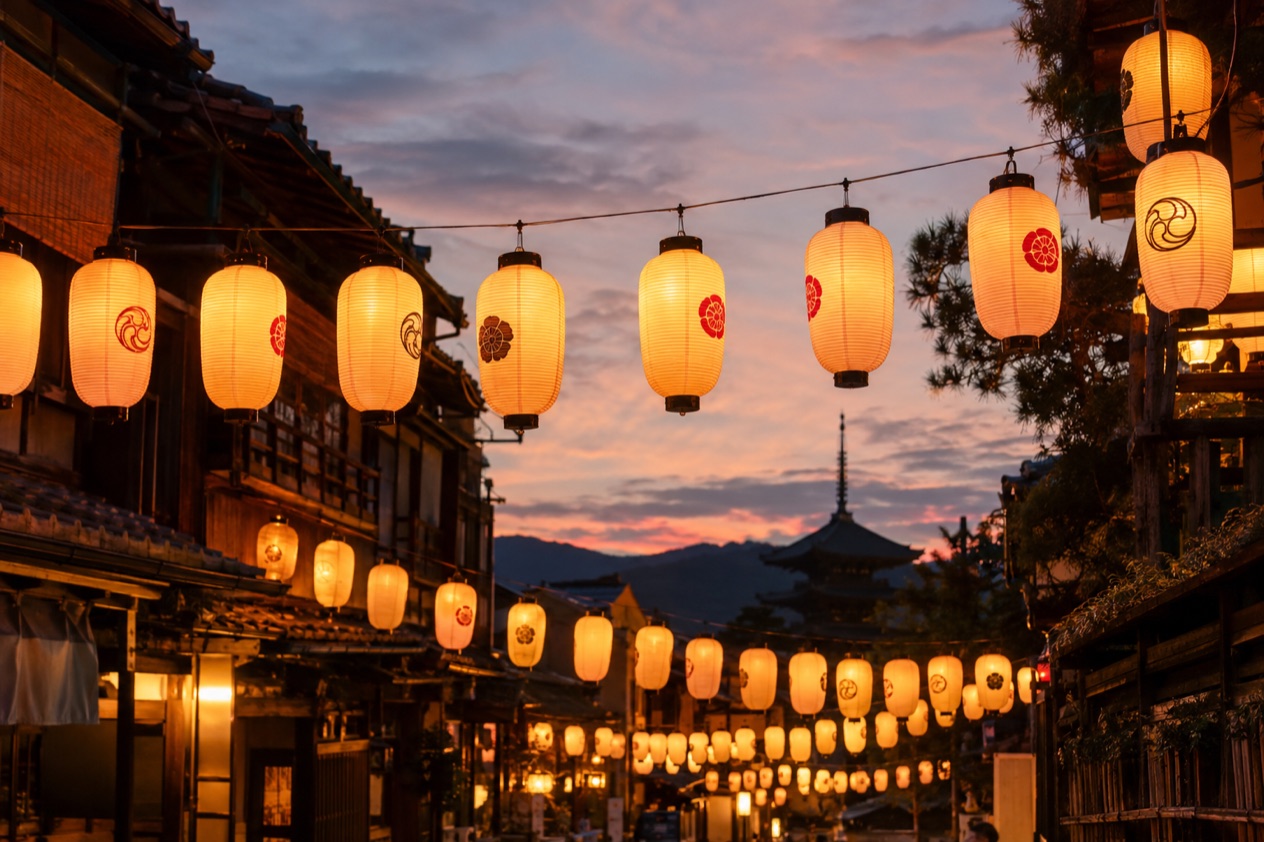 Lanterns at a Japanese festival
