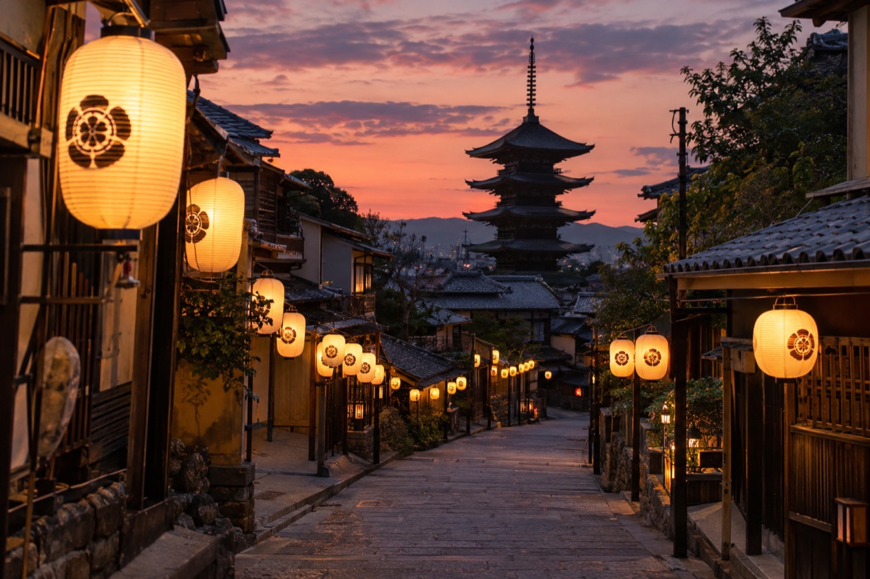 Lanterns at a Japanese festival