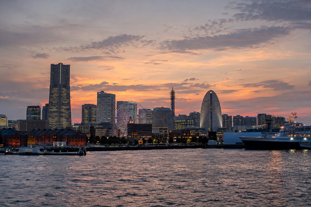 The Minato Mirai waterfront in Yokohama
