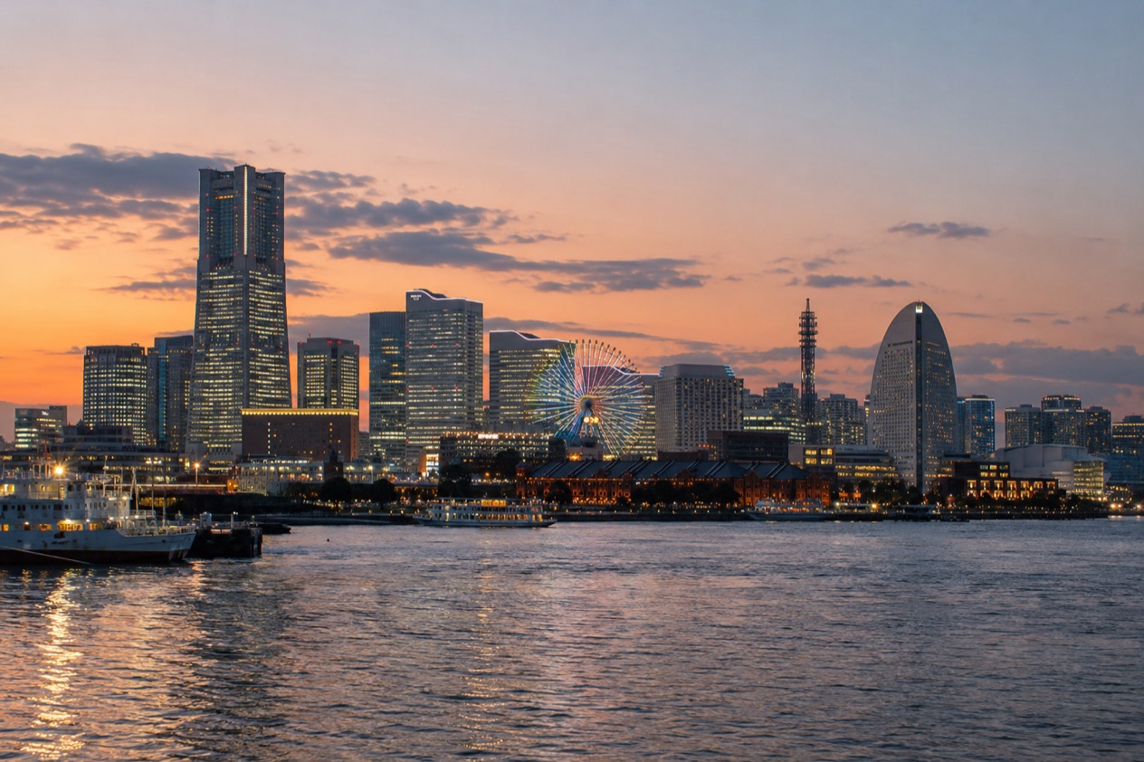 The Minato Mirai waterfront in Yokohama