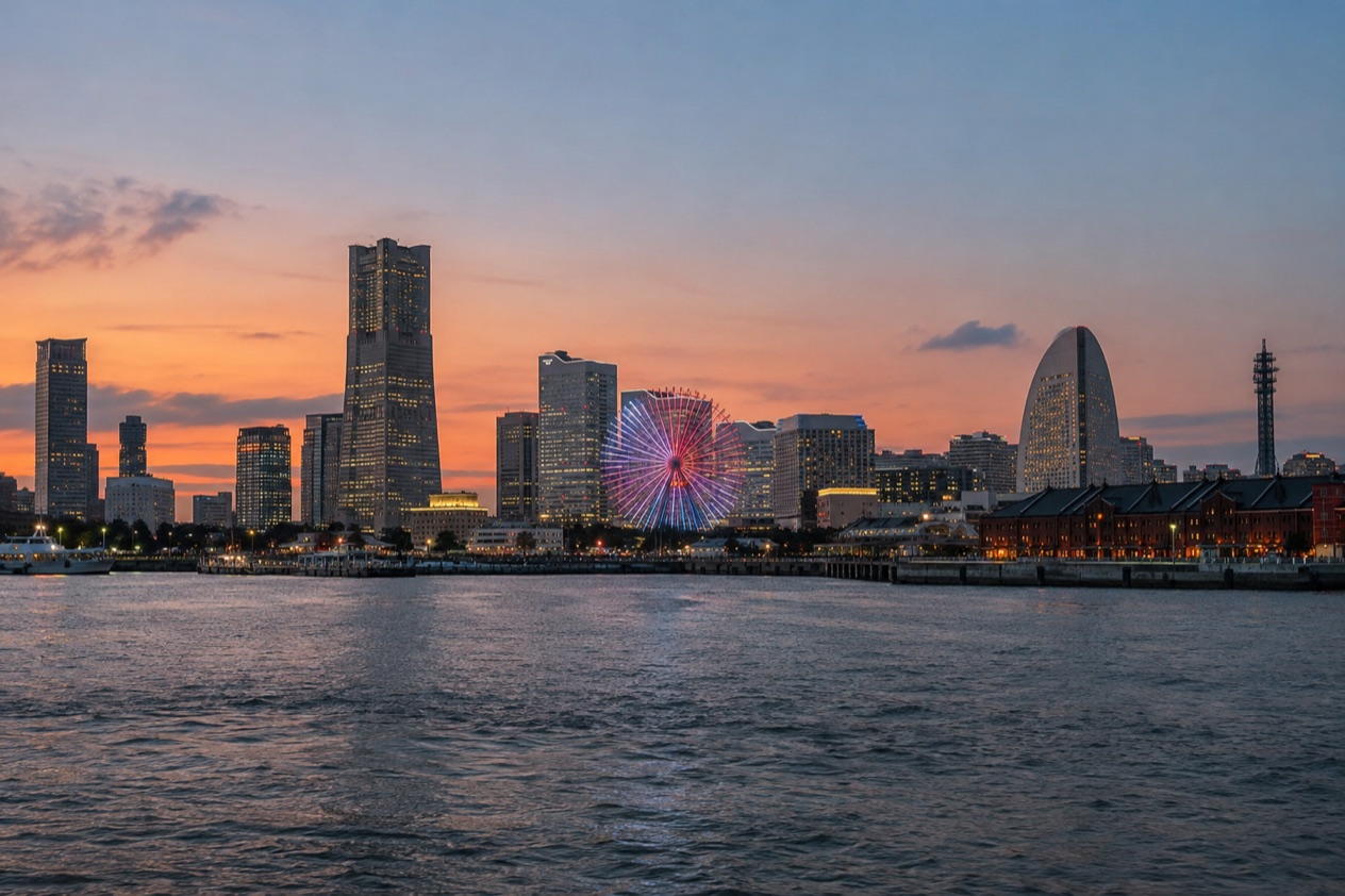 The Minato Mirai waterfront in Yokohama