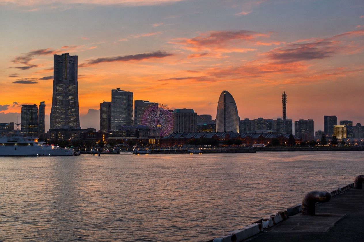 The Minato Mirai waterfront in Yokohama