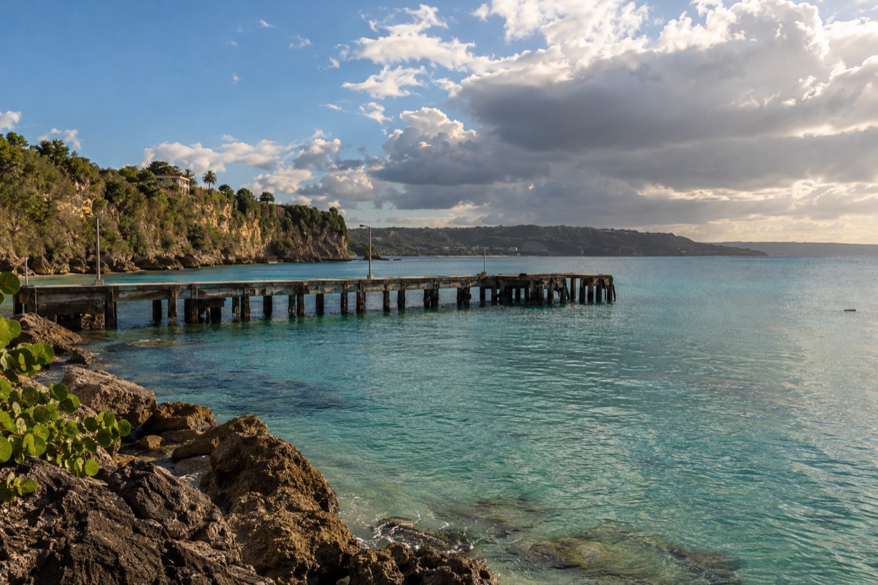 The coast near Aguadilla in the wetter months