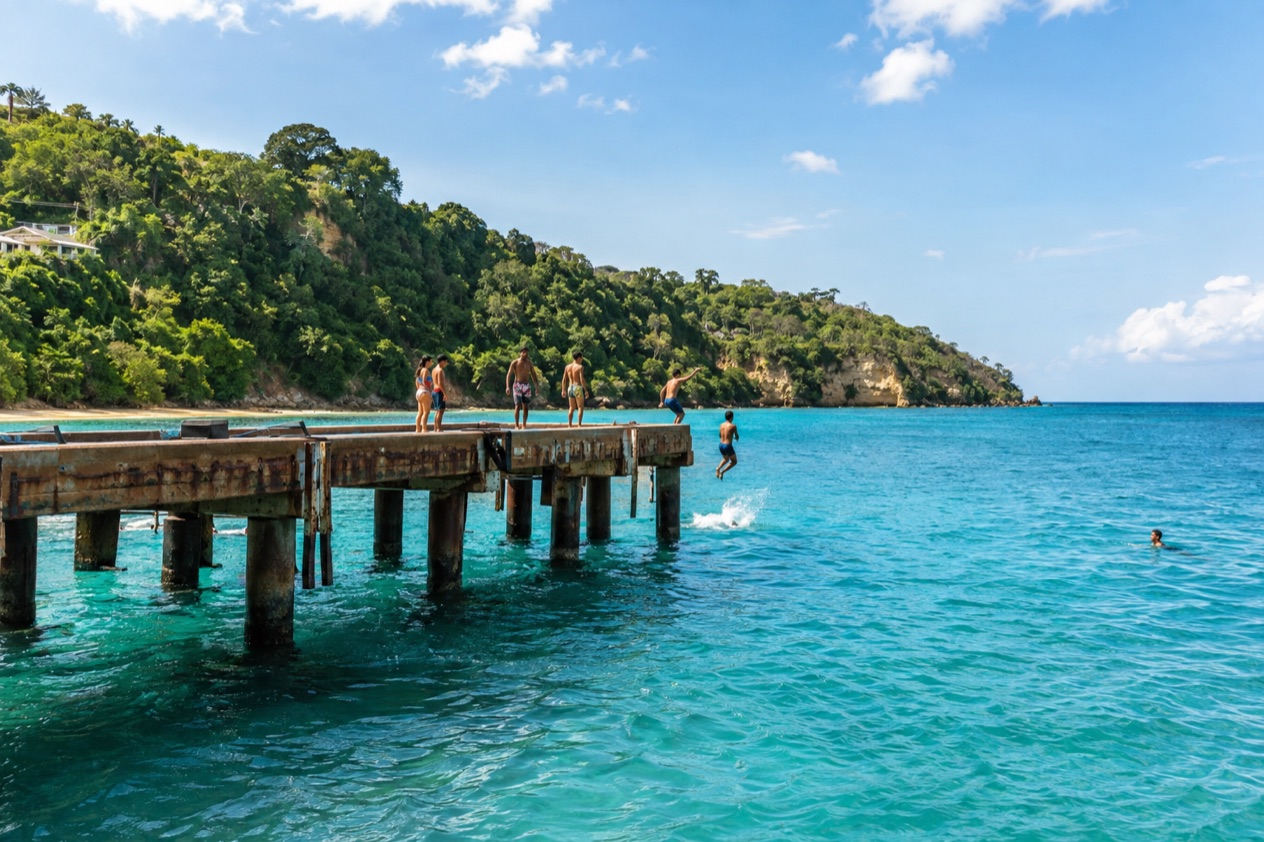 The pier at Crash Boat Beach