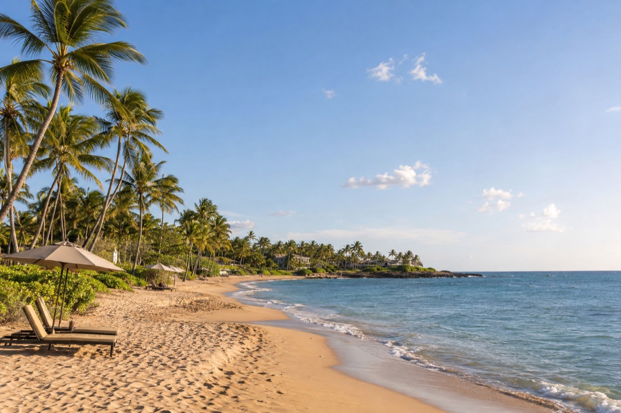 A beach at Dorado in the drier season