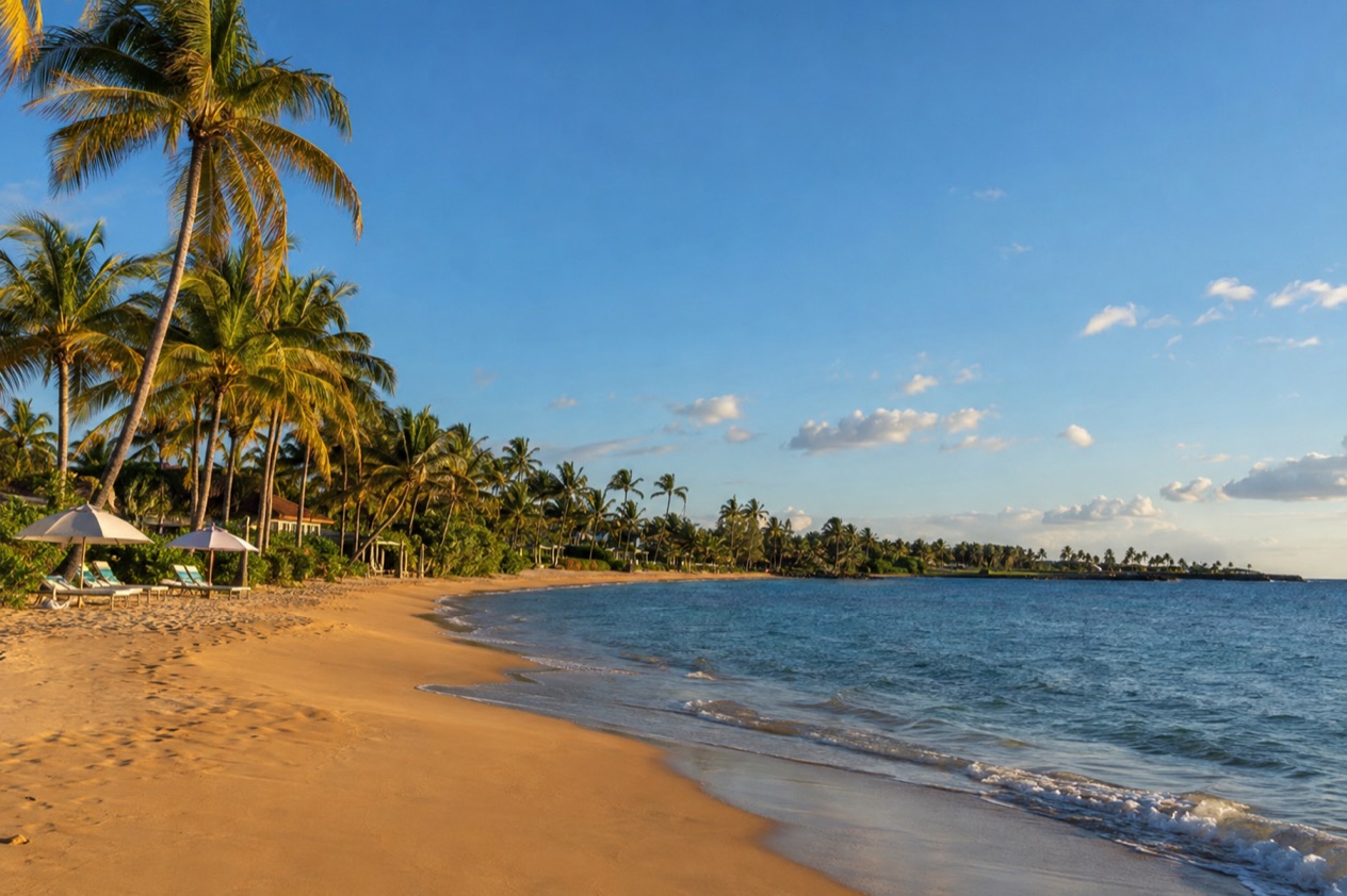 A beach at Dorado in the drier season
