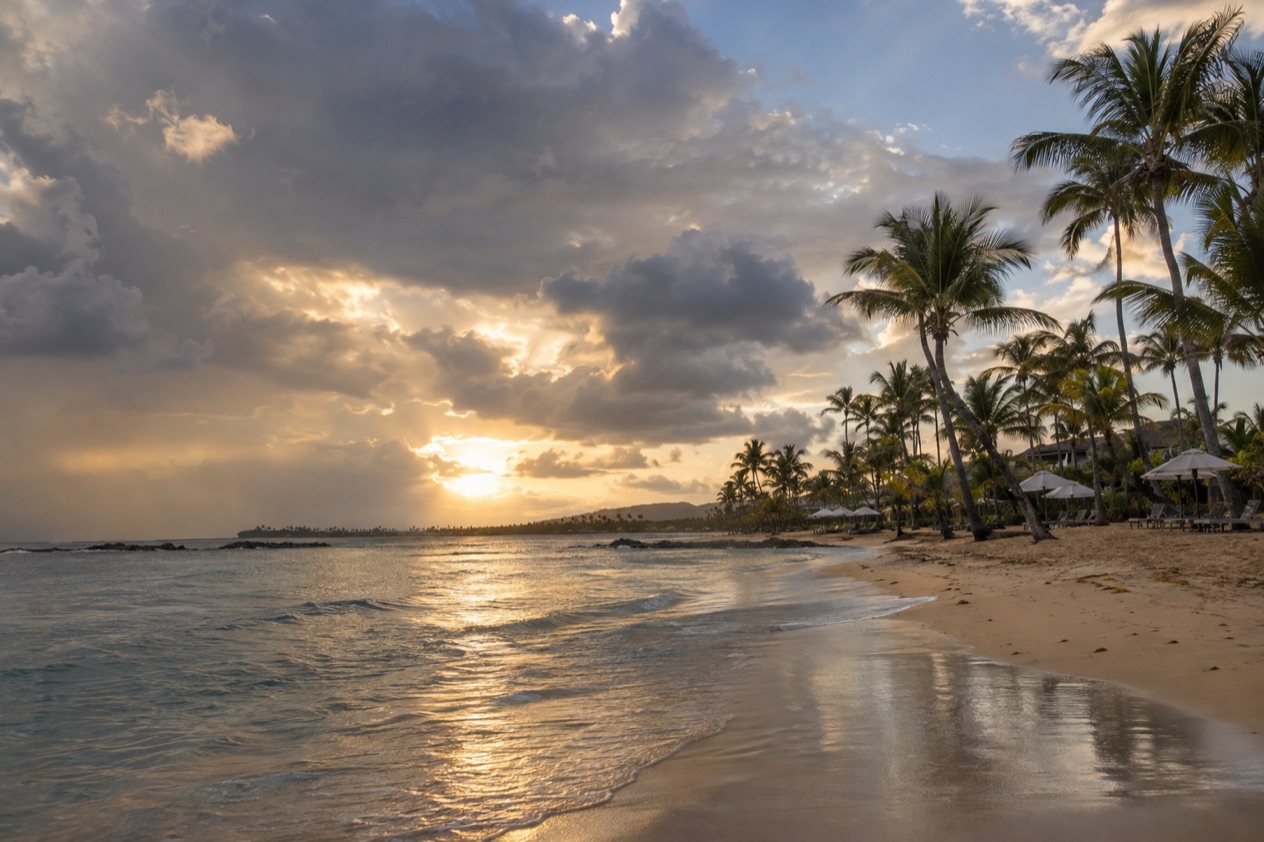 A beach at Dorado in the wetter months