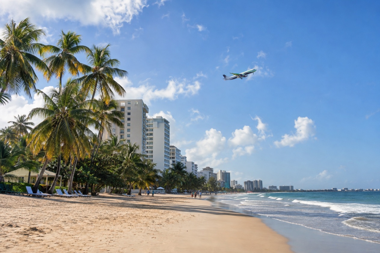Isla Verde beach in San Juan